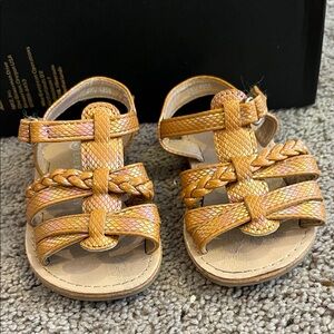 Laura Ashley Gold Kids Sandals 5